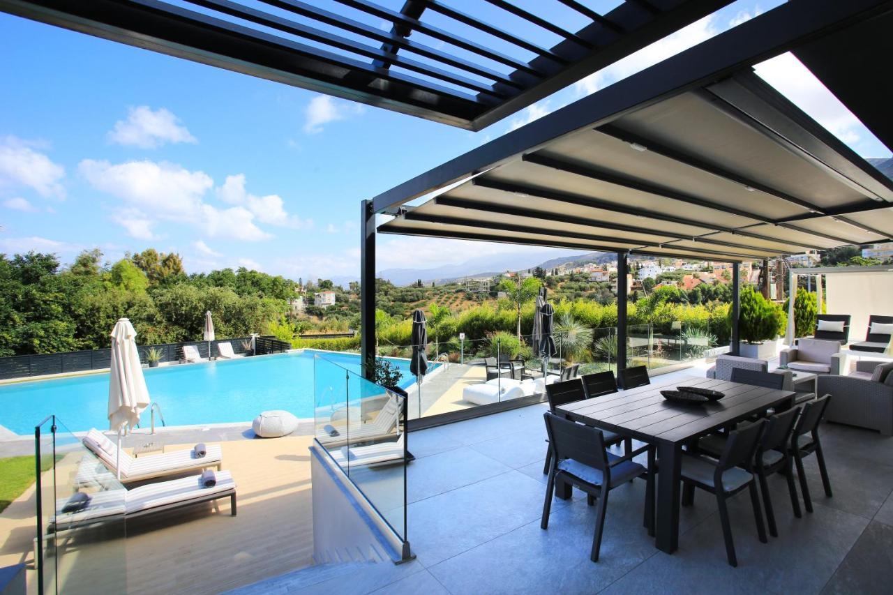 Orama Luxury Villa 4 Bedrooms With Private Pool Херсониссос Экстерьер фото