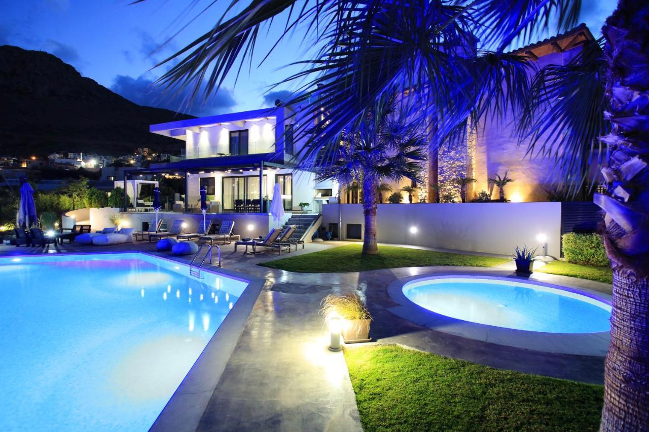 Orama Luxury Villa 4 Bedrooms With Private Pool Херсониссос Экстерьер фото