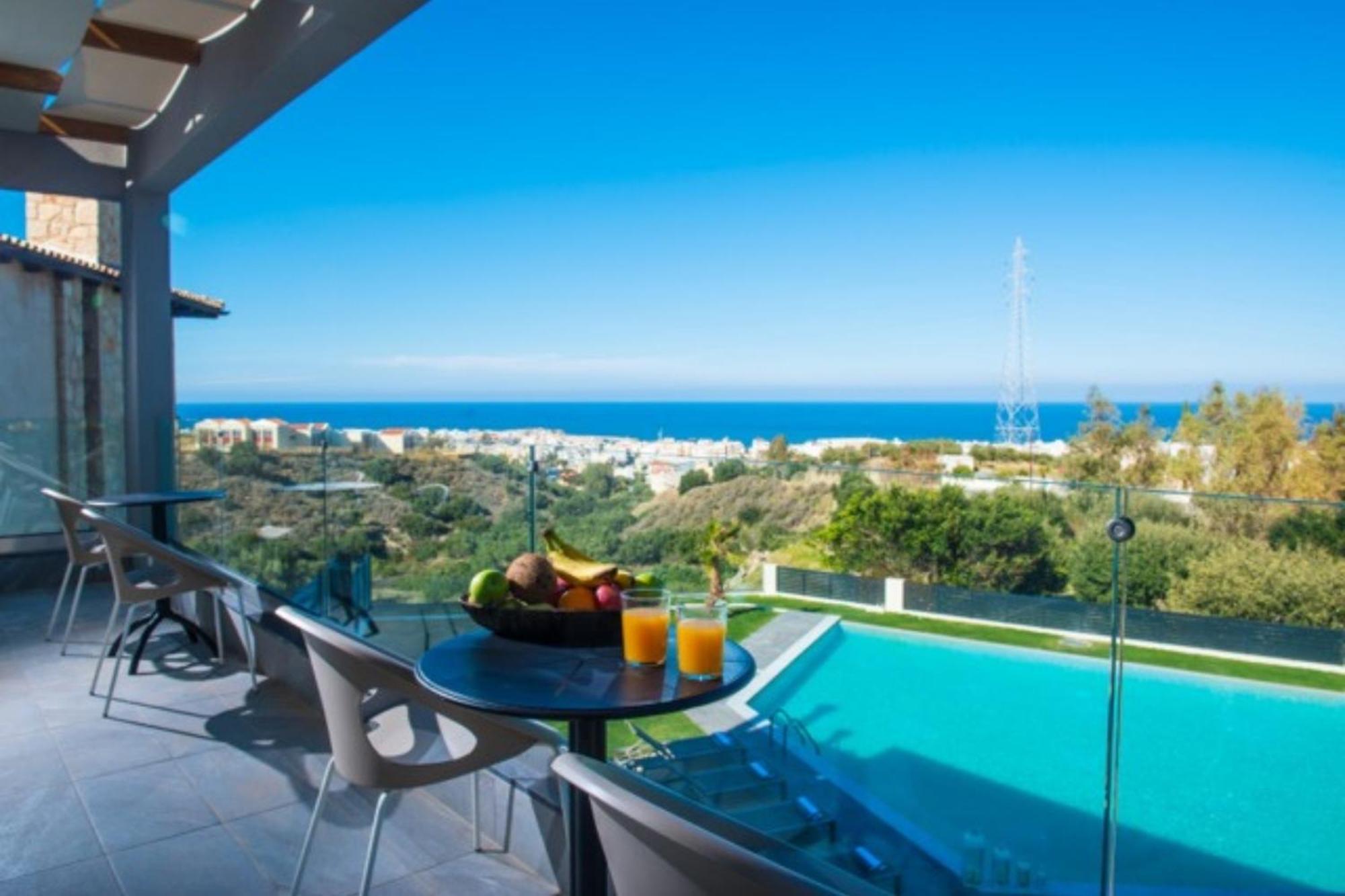 Orama Luxury Villa 4 Bedrooms With Private Pool Херсониссос Экстерьер фото